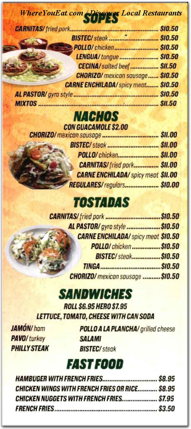 menu image