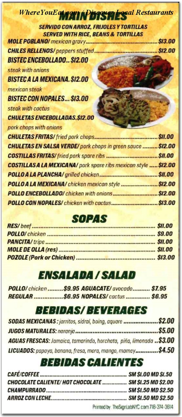 menu image