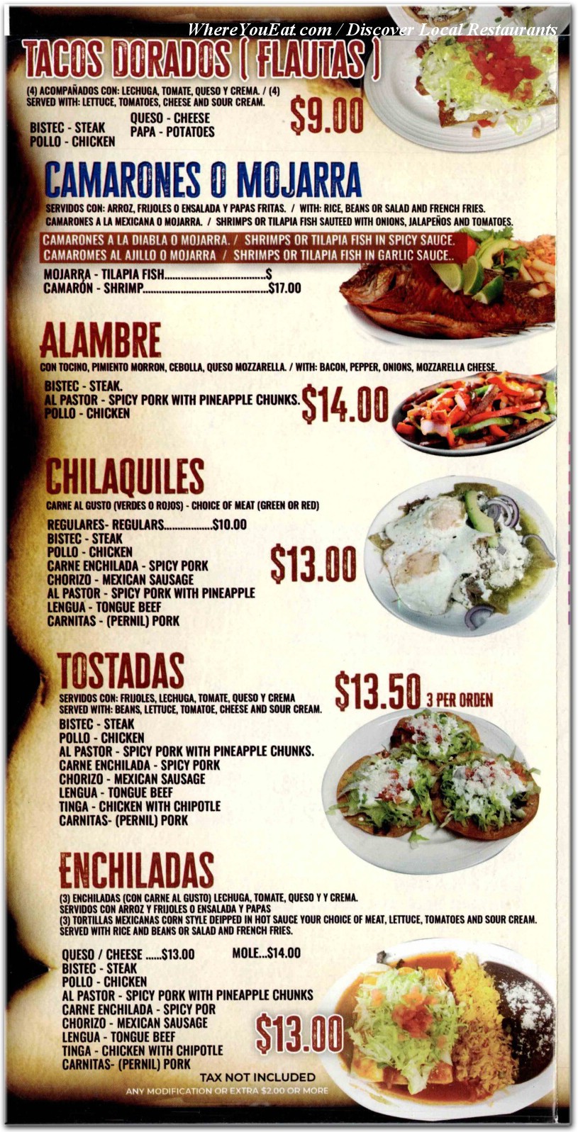 menu image