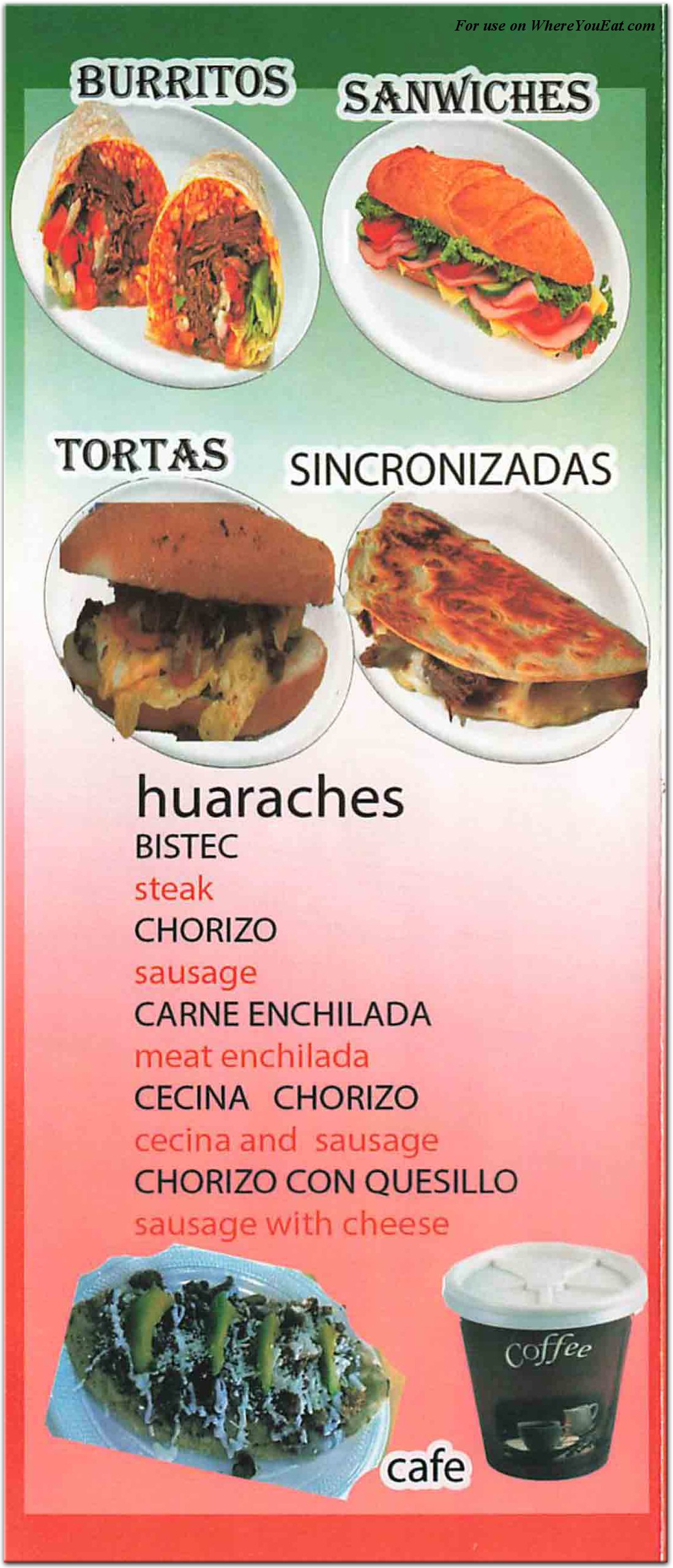 menu image