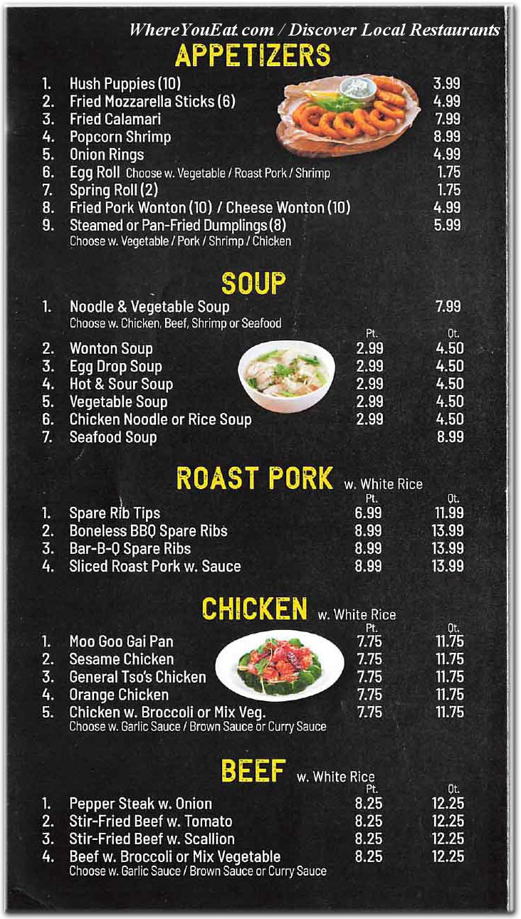 menu image