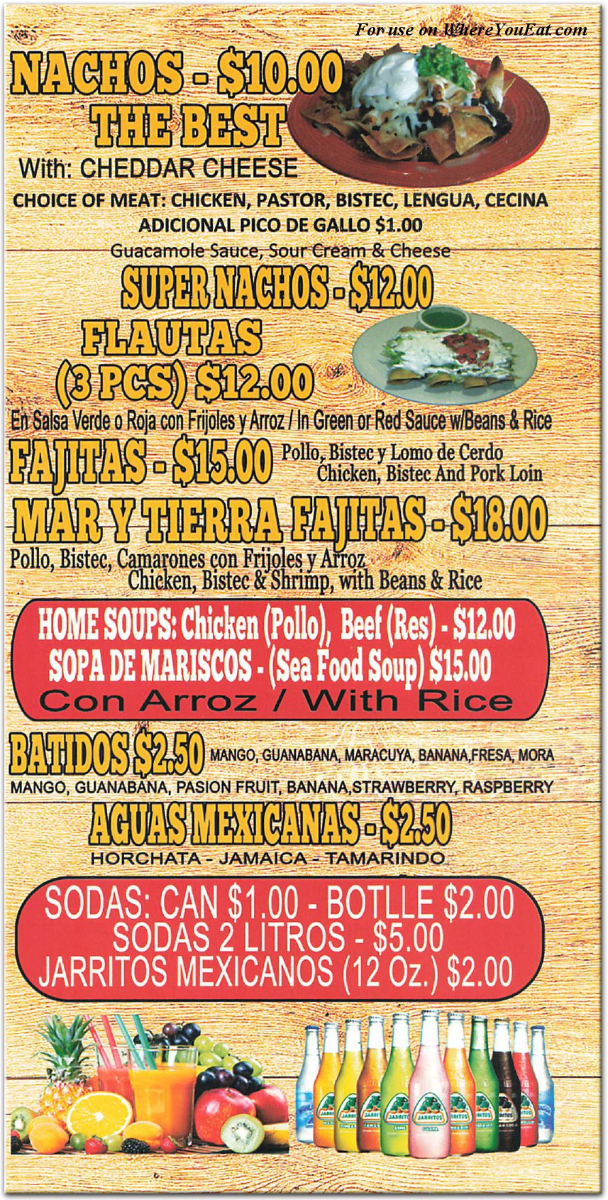 menu image