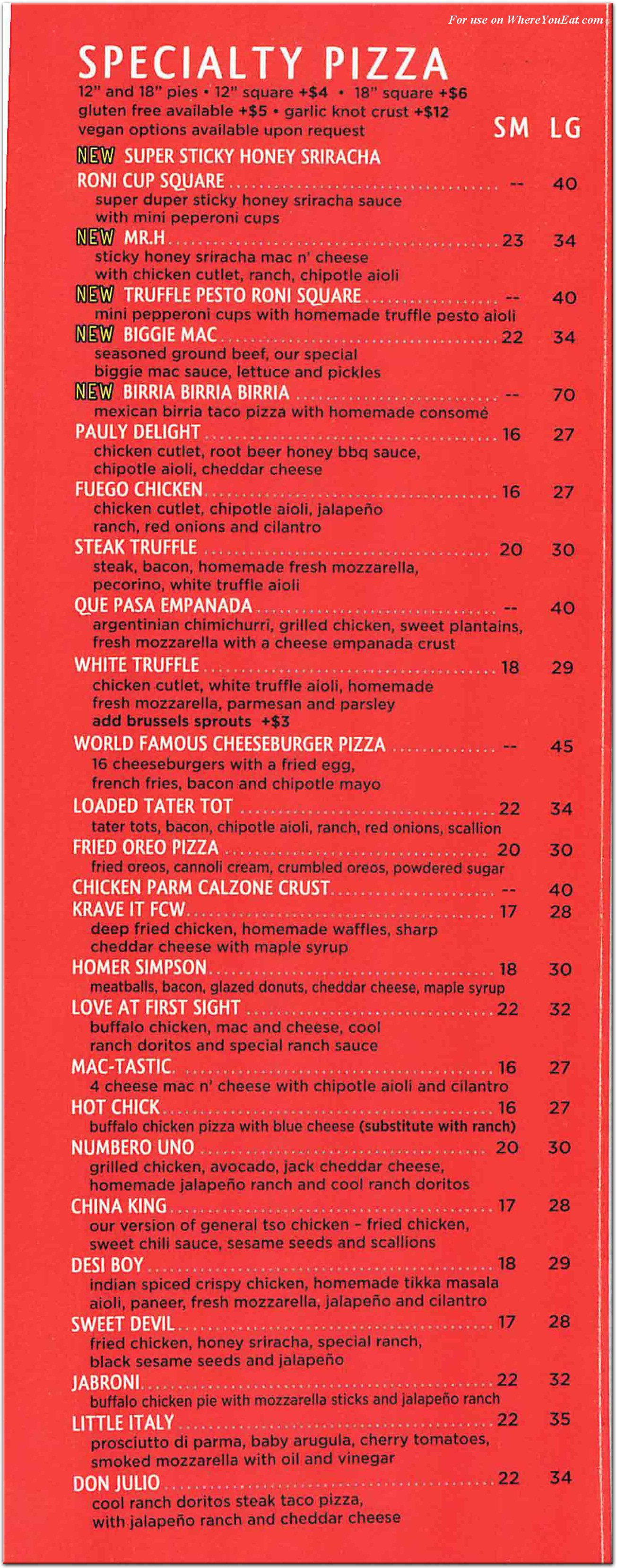 menu image