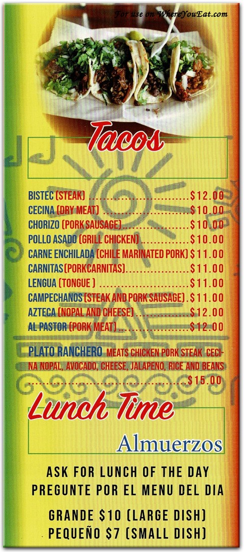 menu image