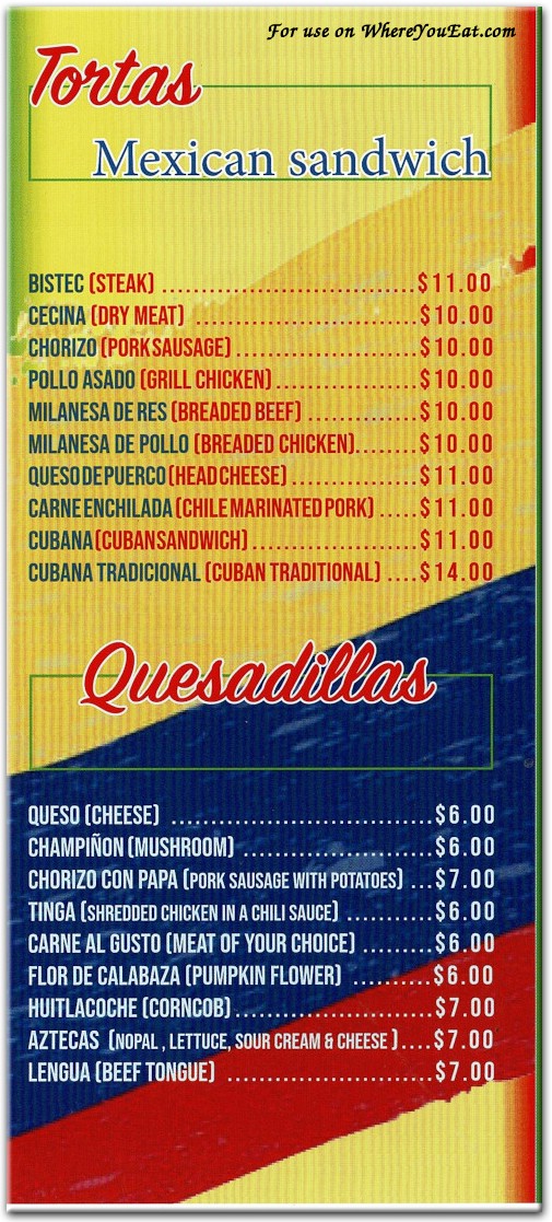 menu image