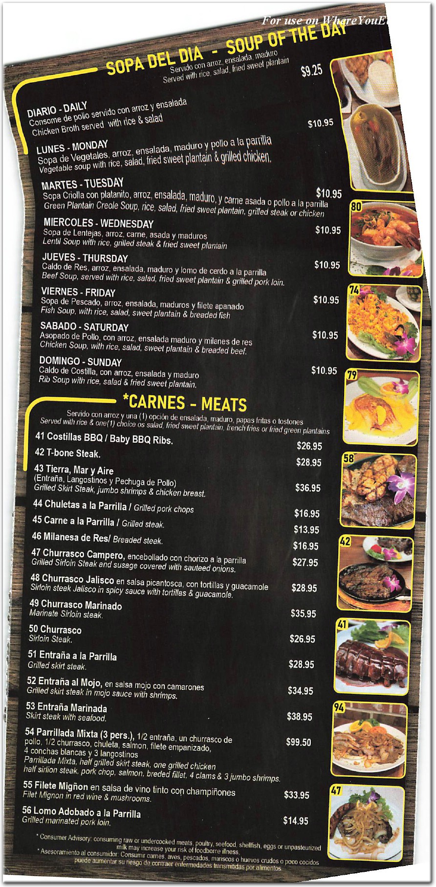 menu image