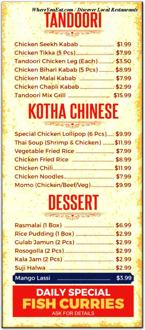 menu image