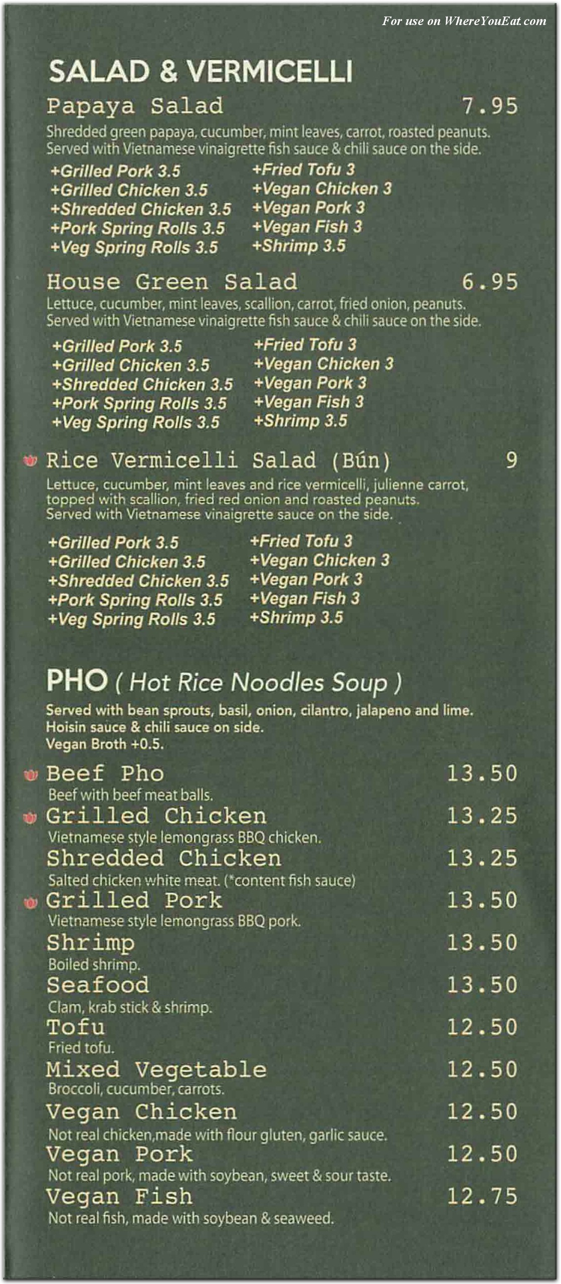 menu image