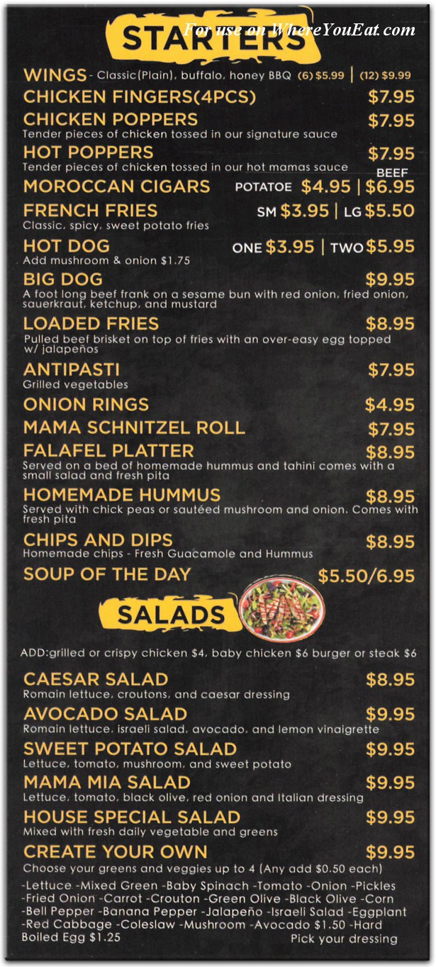 menu image