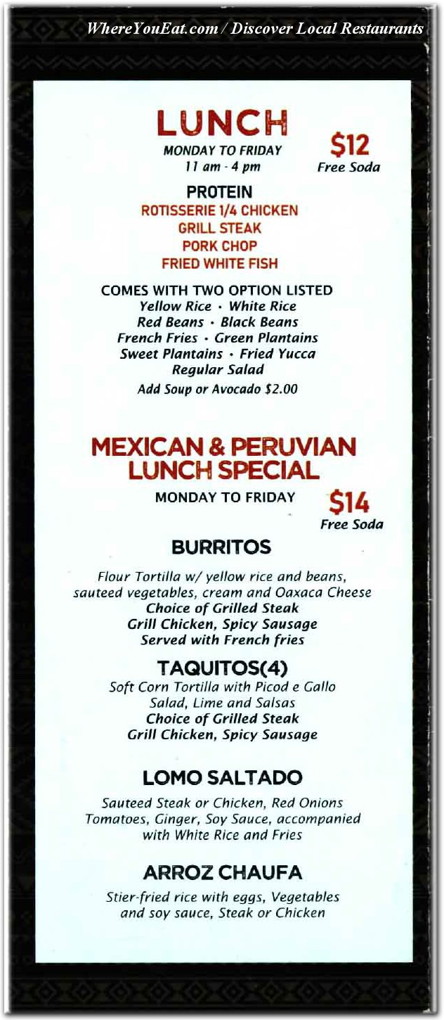 menu image