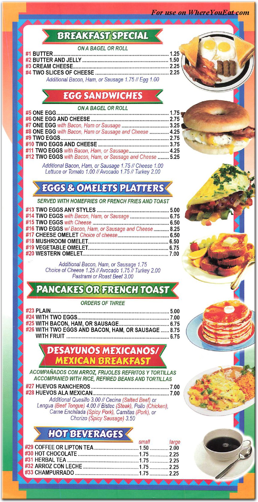 menu image