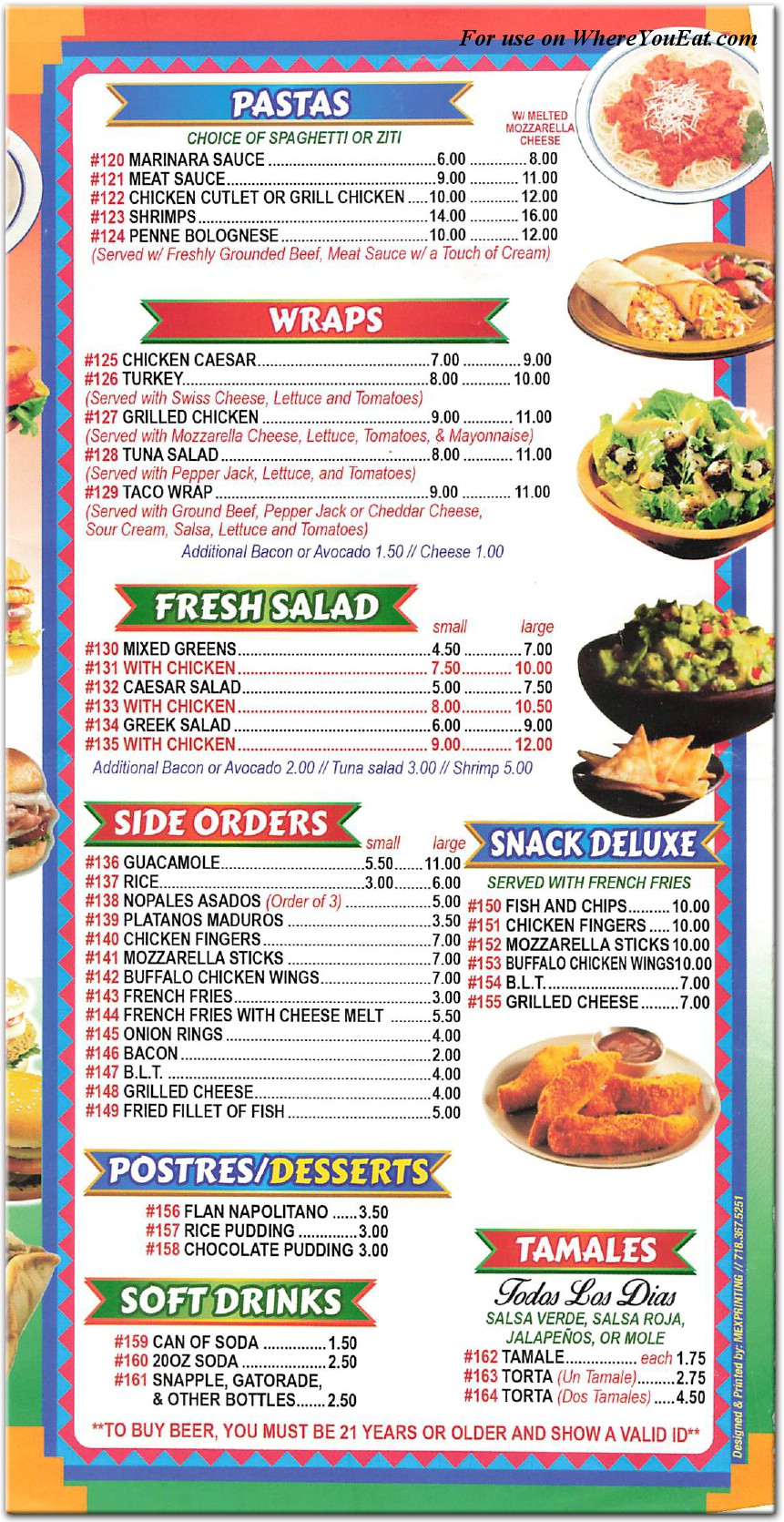 menu image