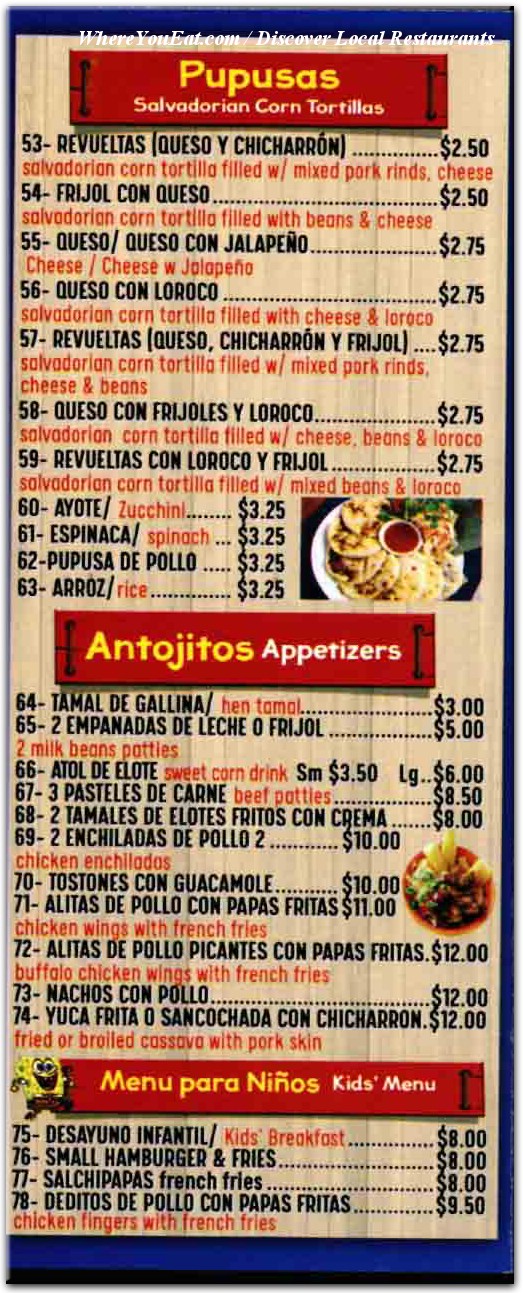 menu image