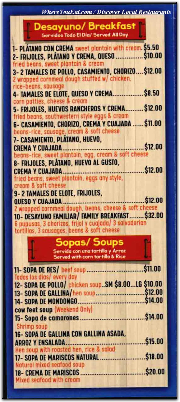 menu image