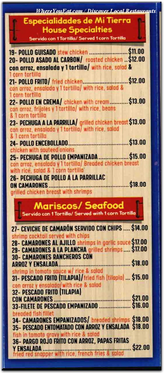 menu image