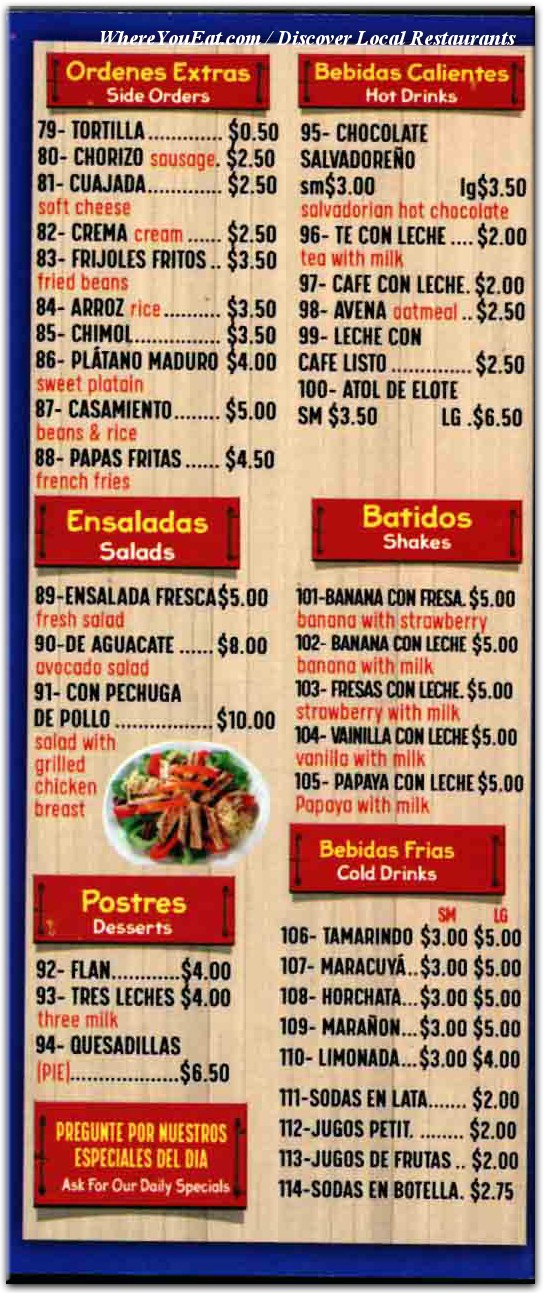 menu image