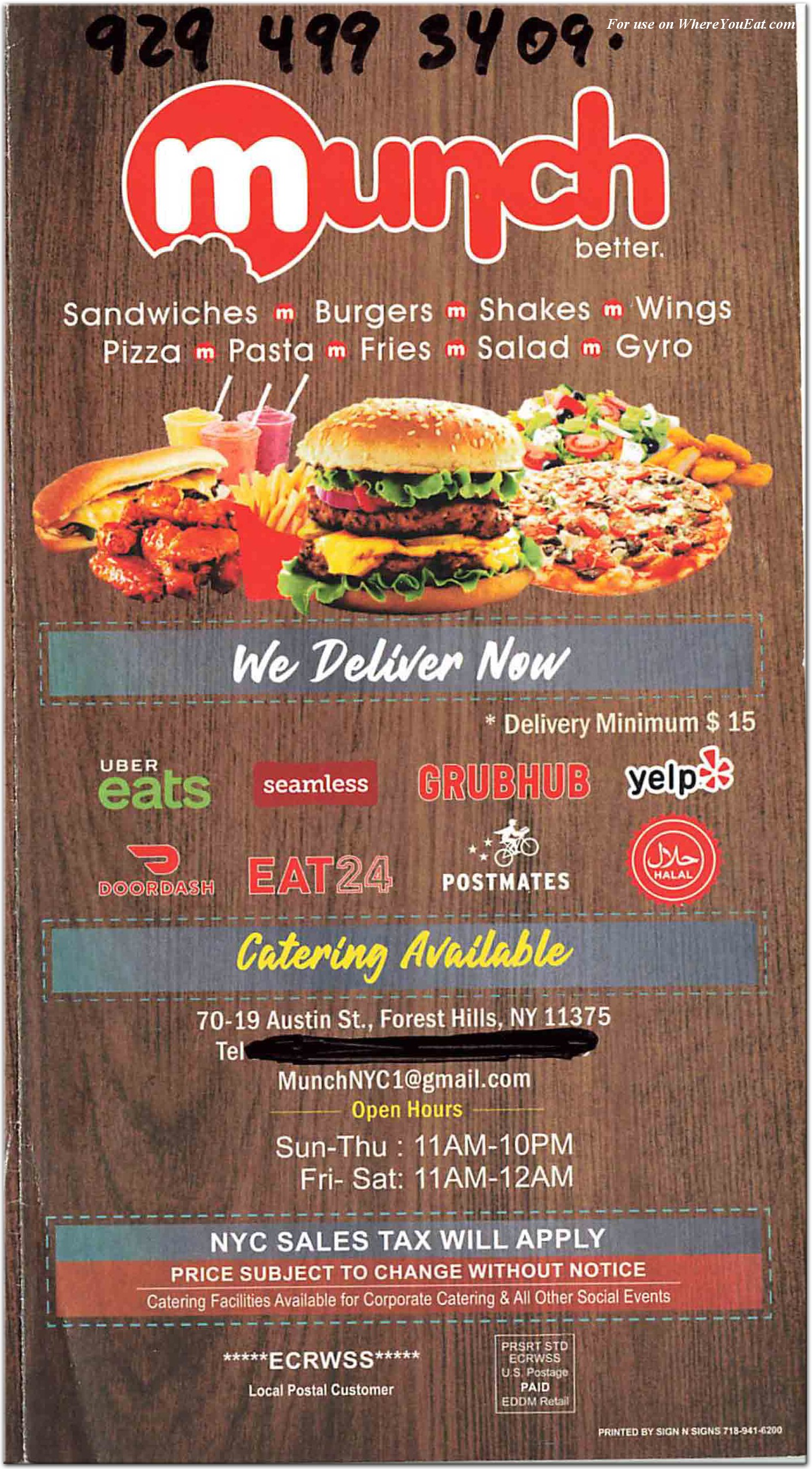 menu image