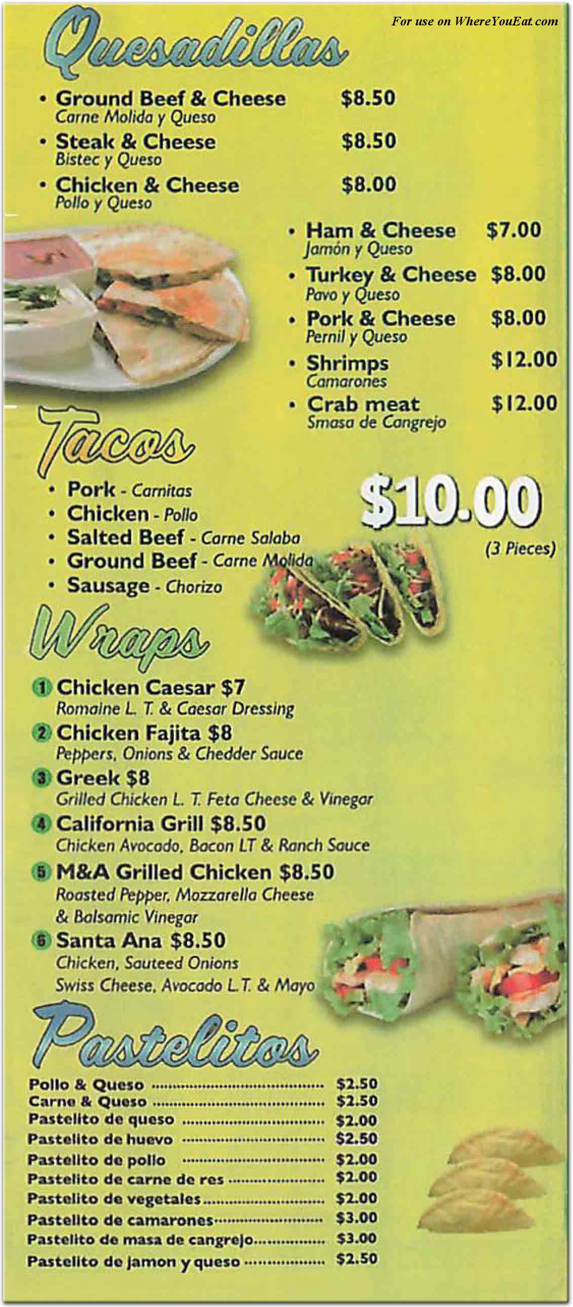 menu image