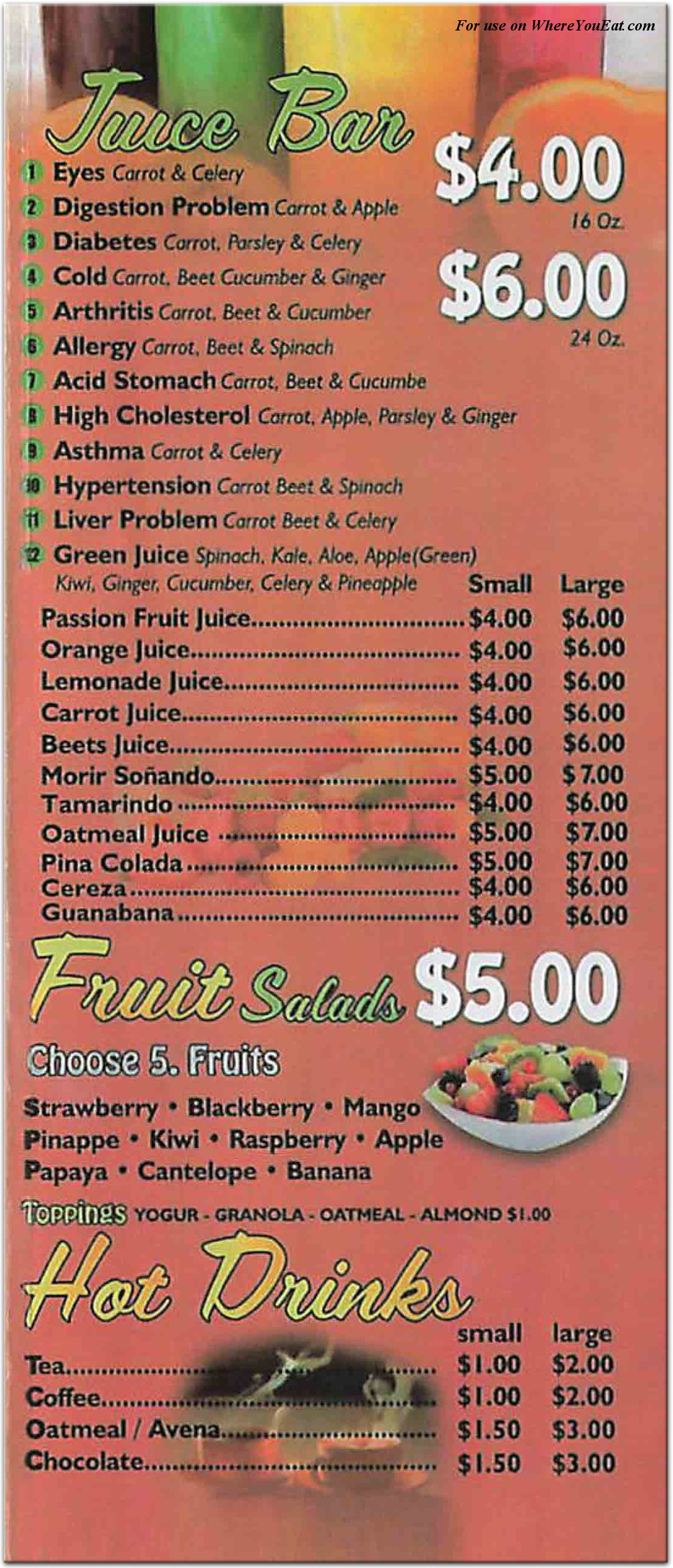 menu image