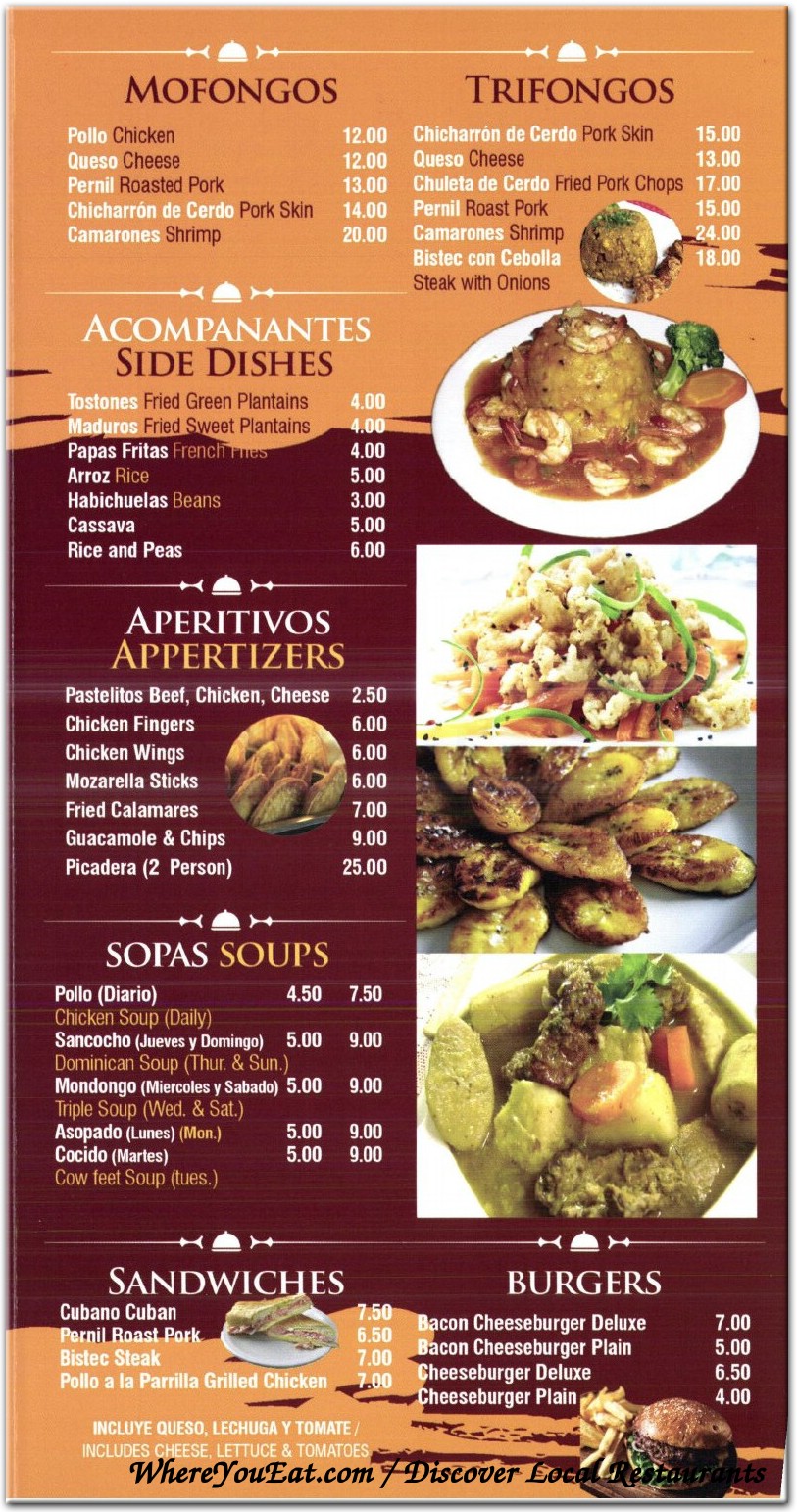 menu image