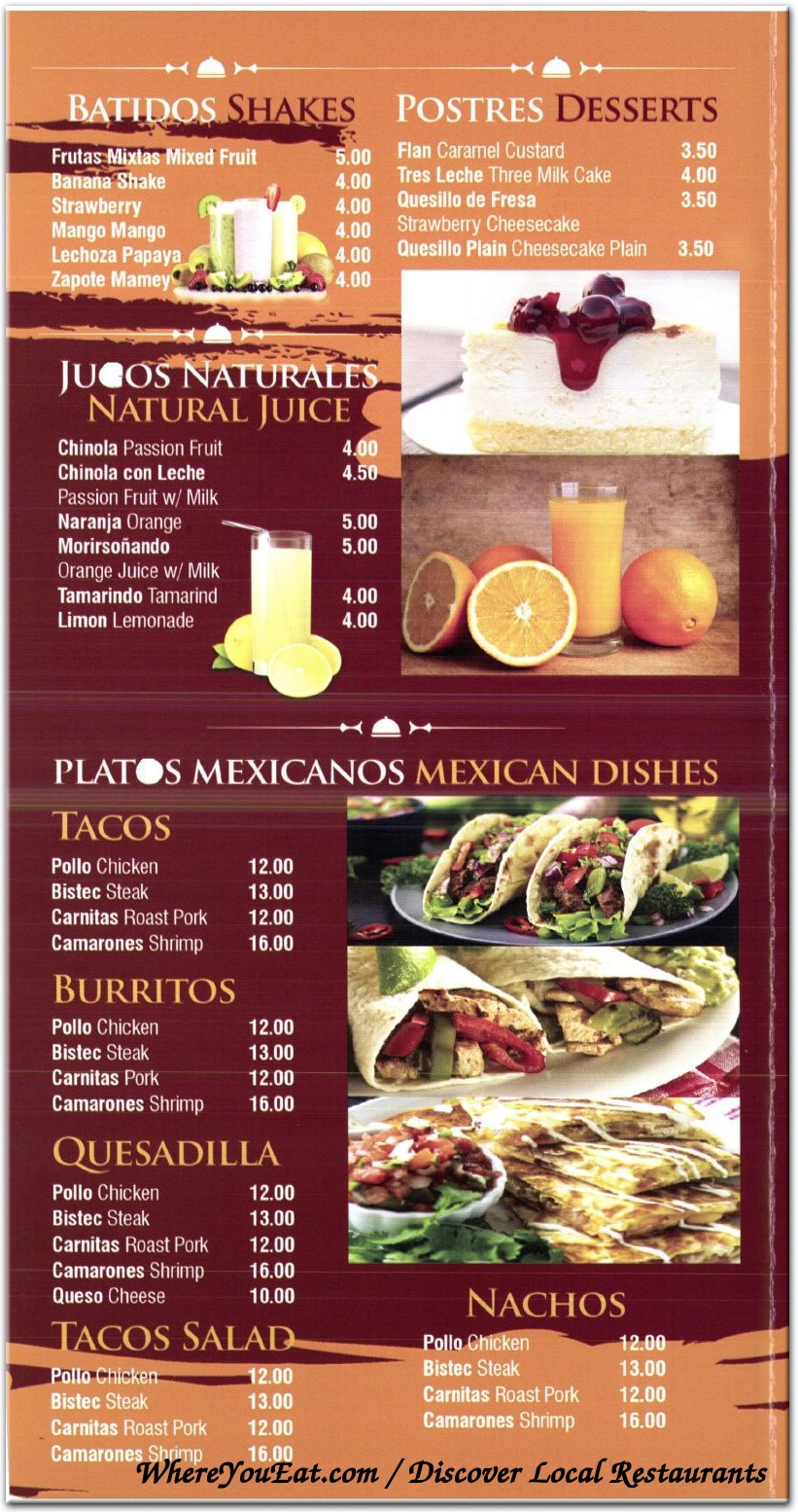 menu image