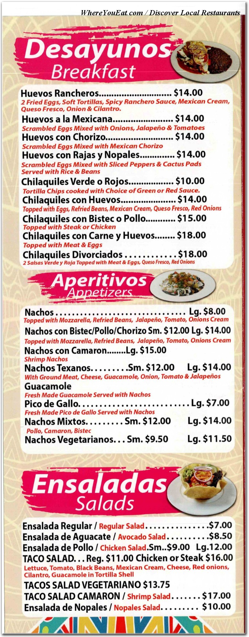 menu image
