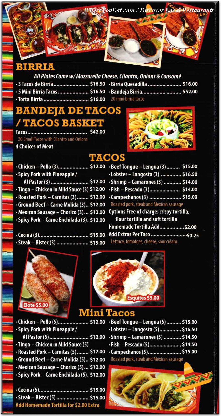 menu image