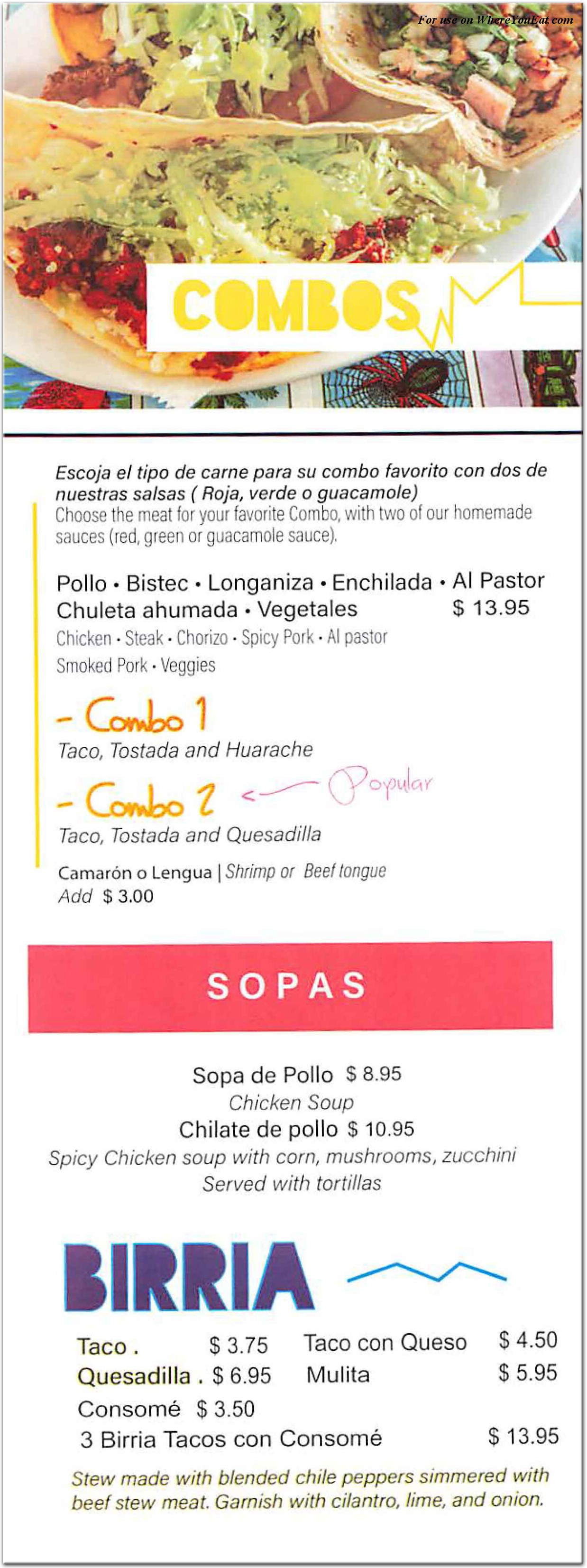 menu image