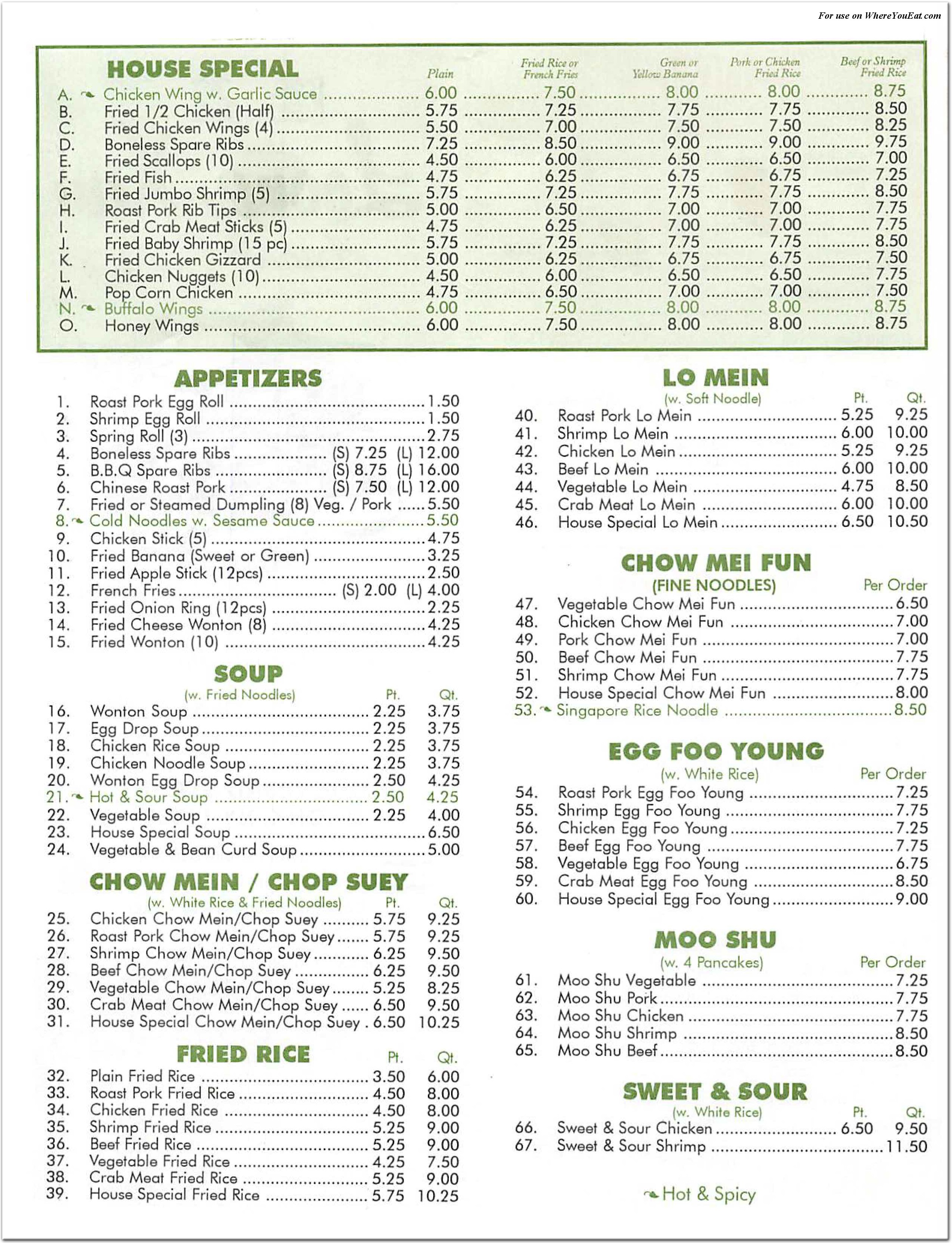 menu image