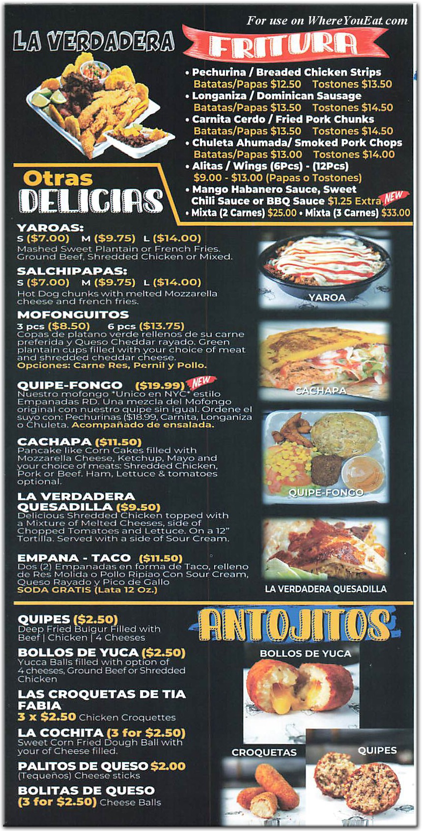 menu image