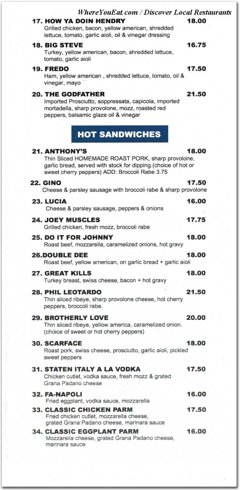 menu image