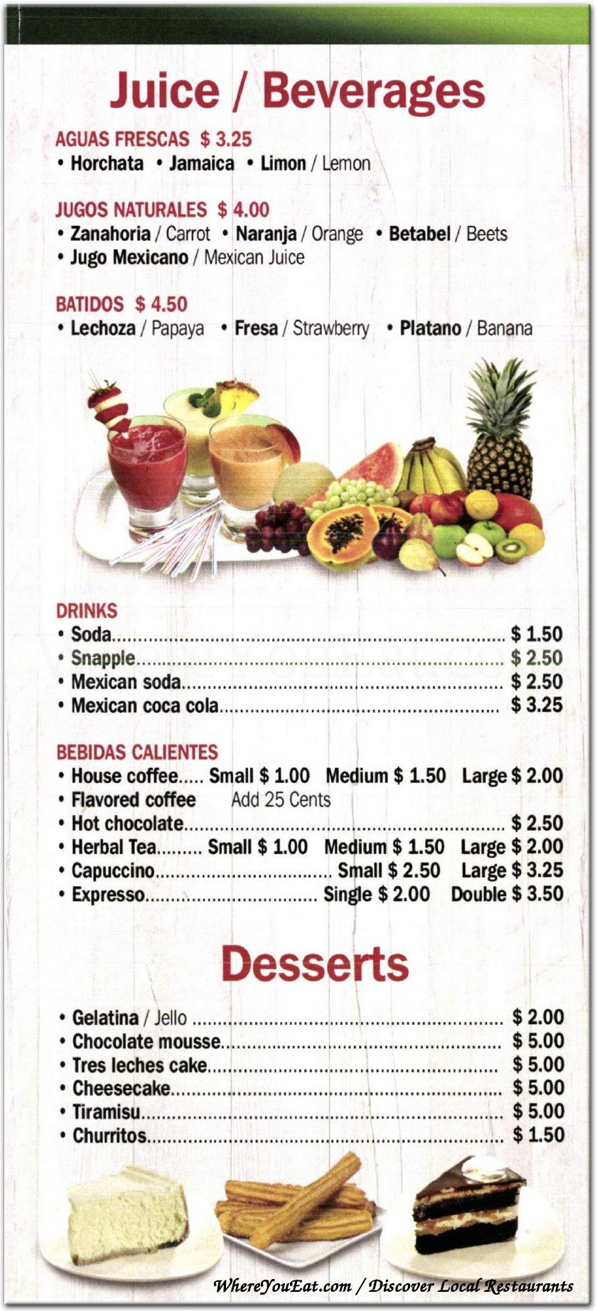 menu image