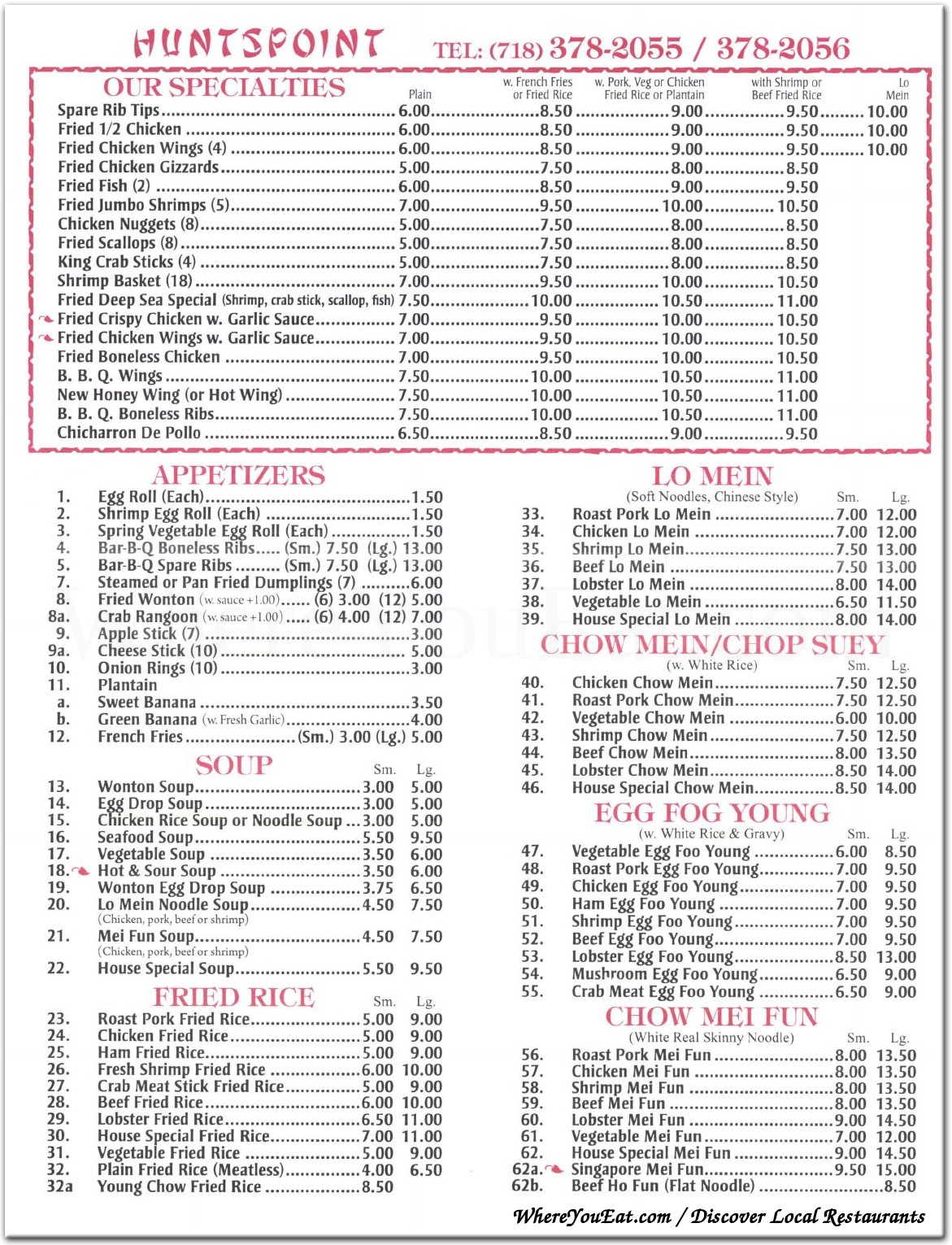 menu image