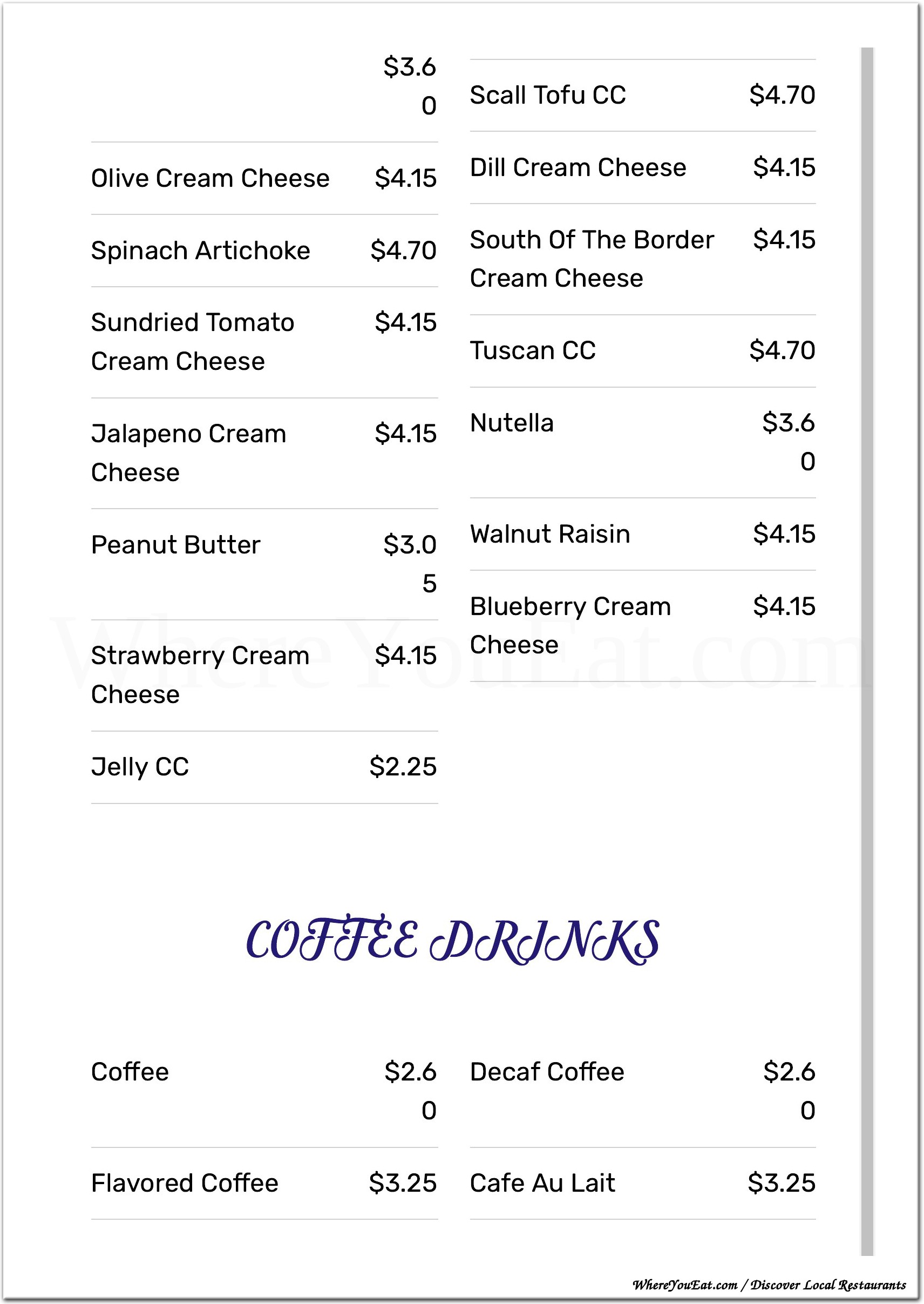 menu image