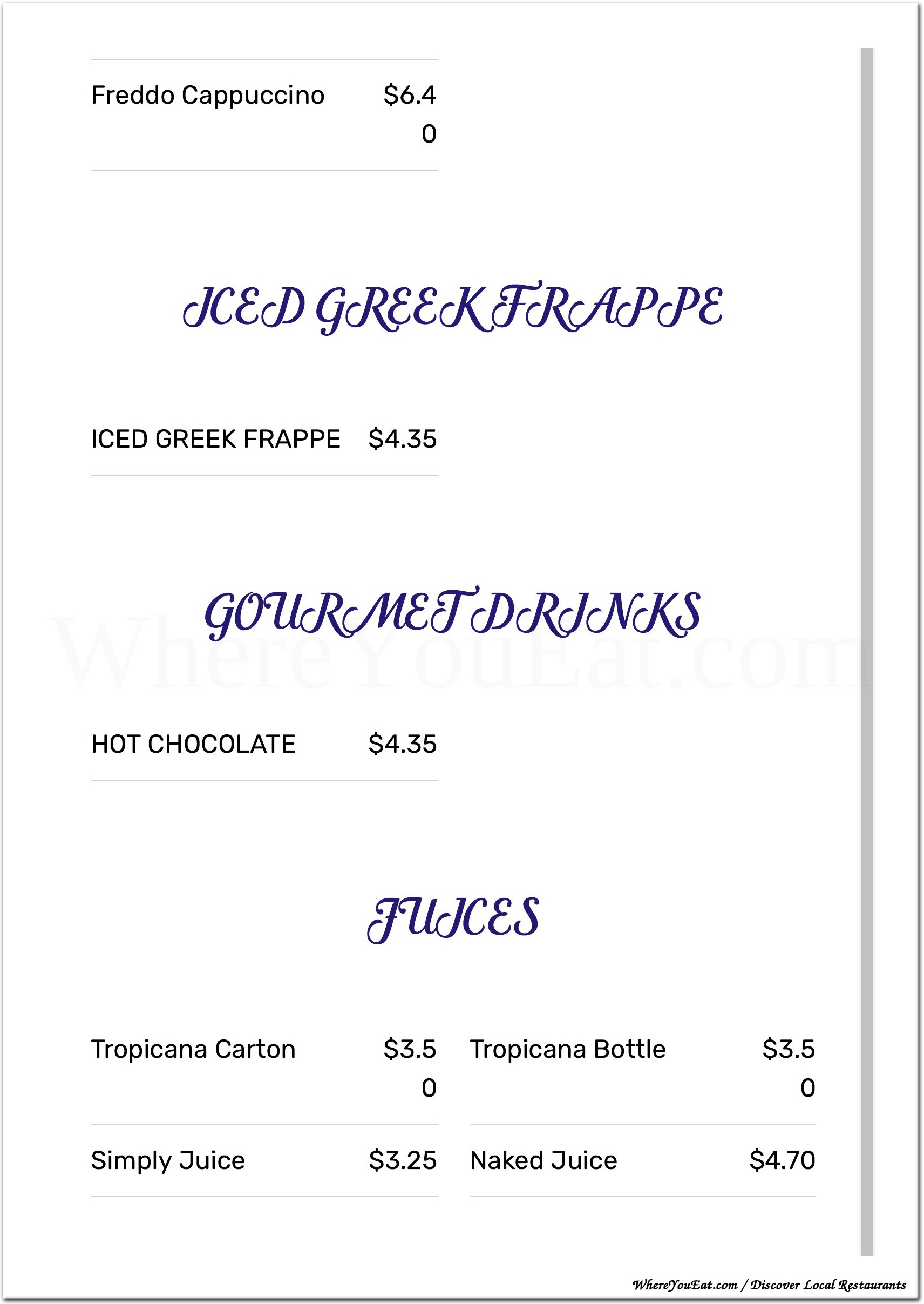 menu image