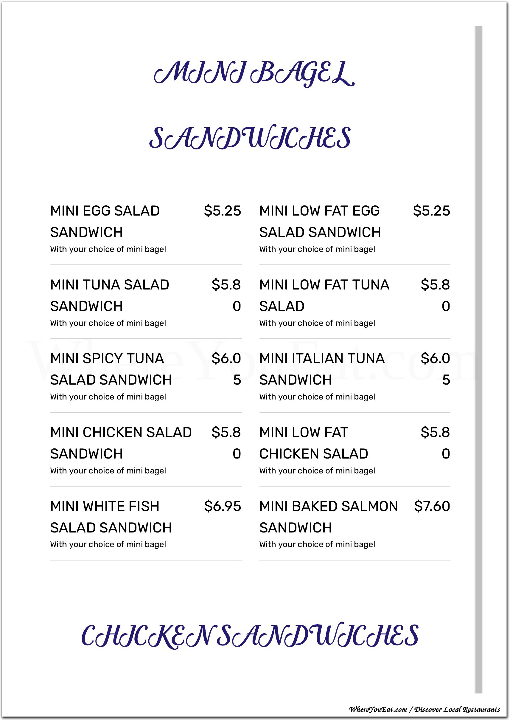 menu image