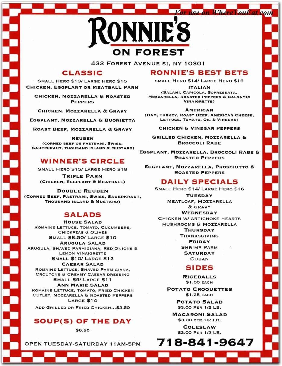 menu image