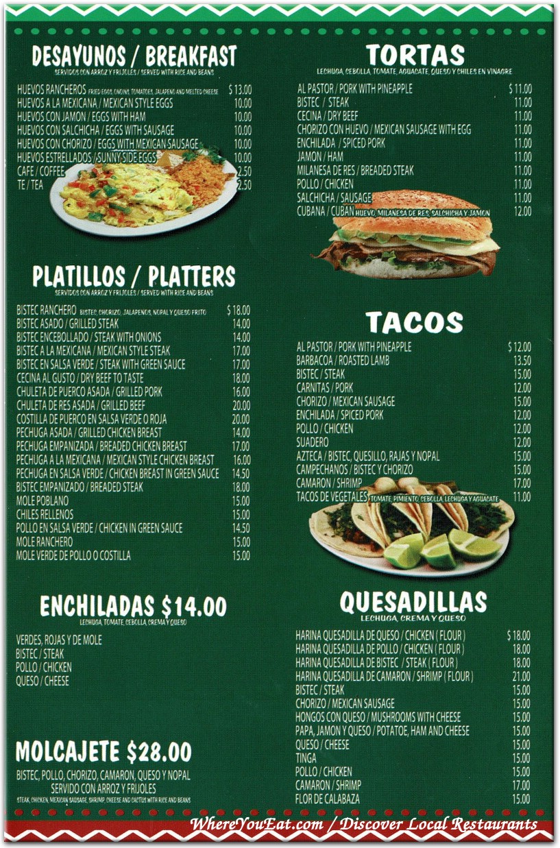 menu image