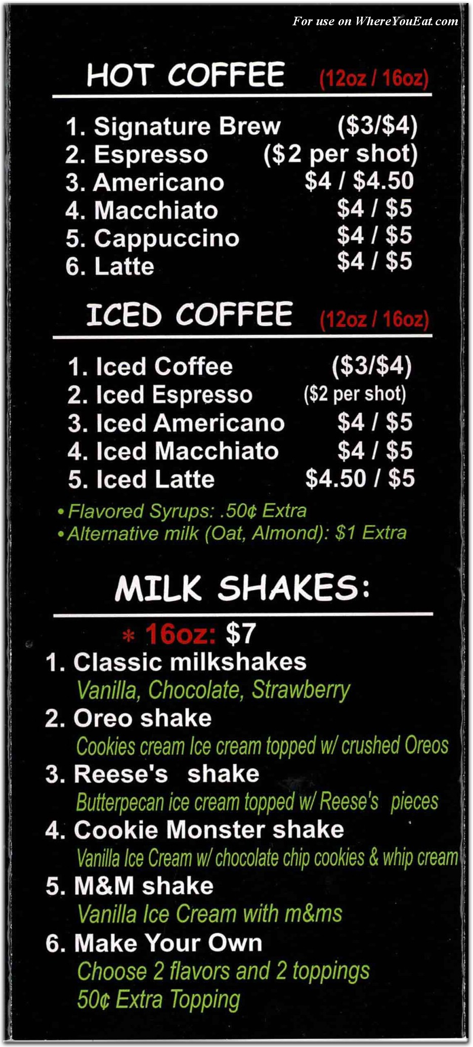 menu image