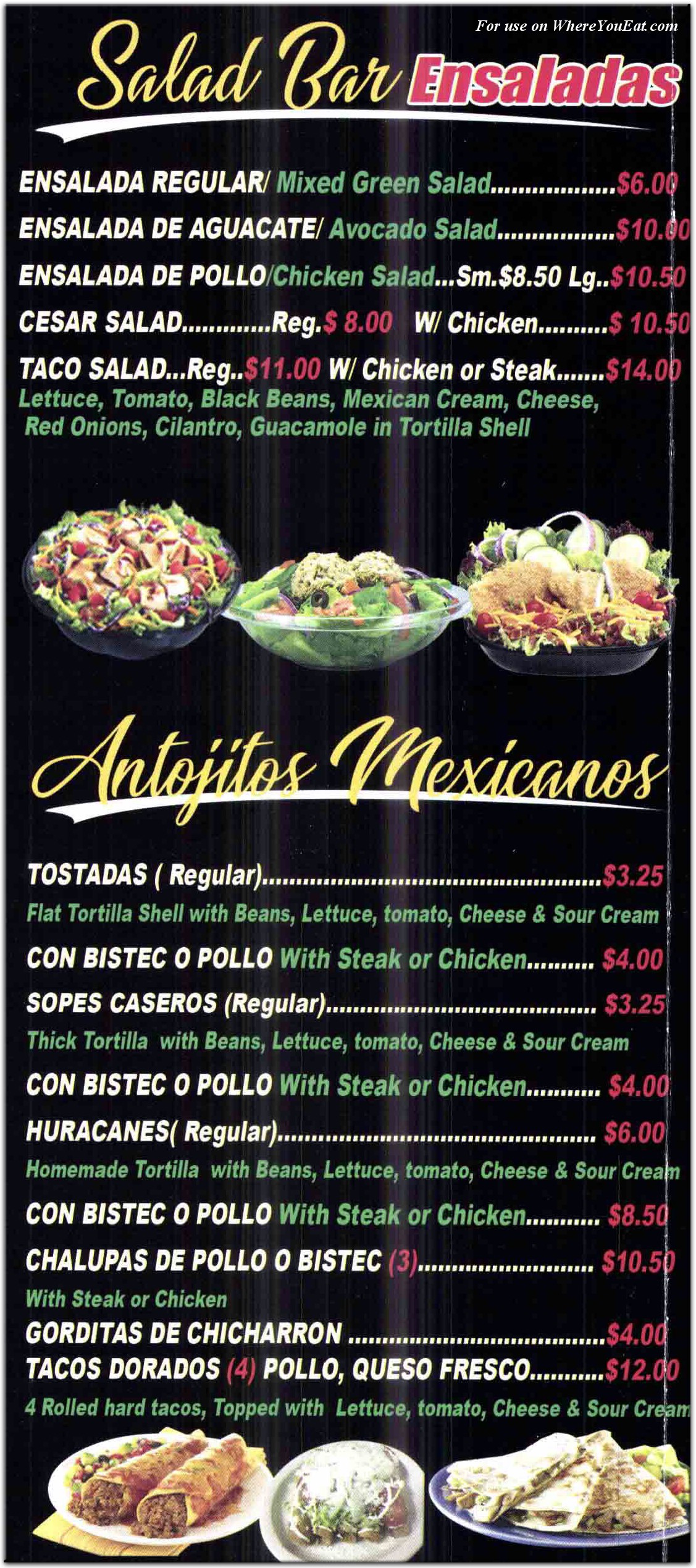 menu image