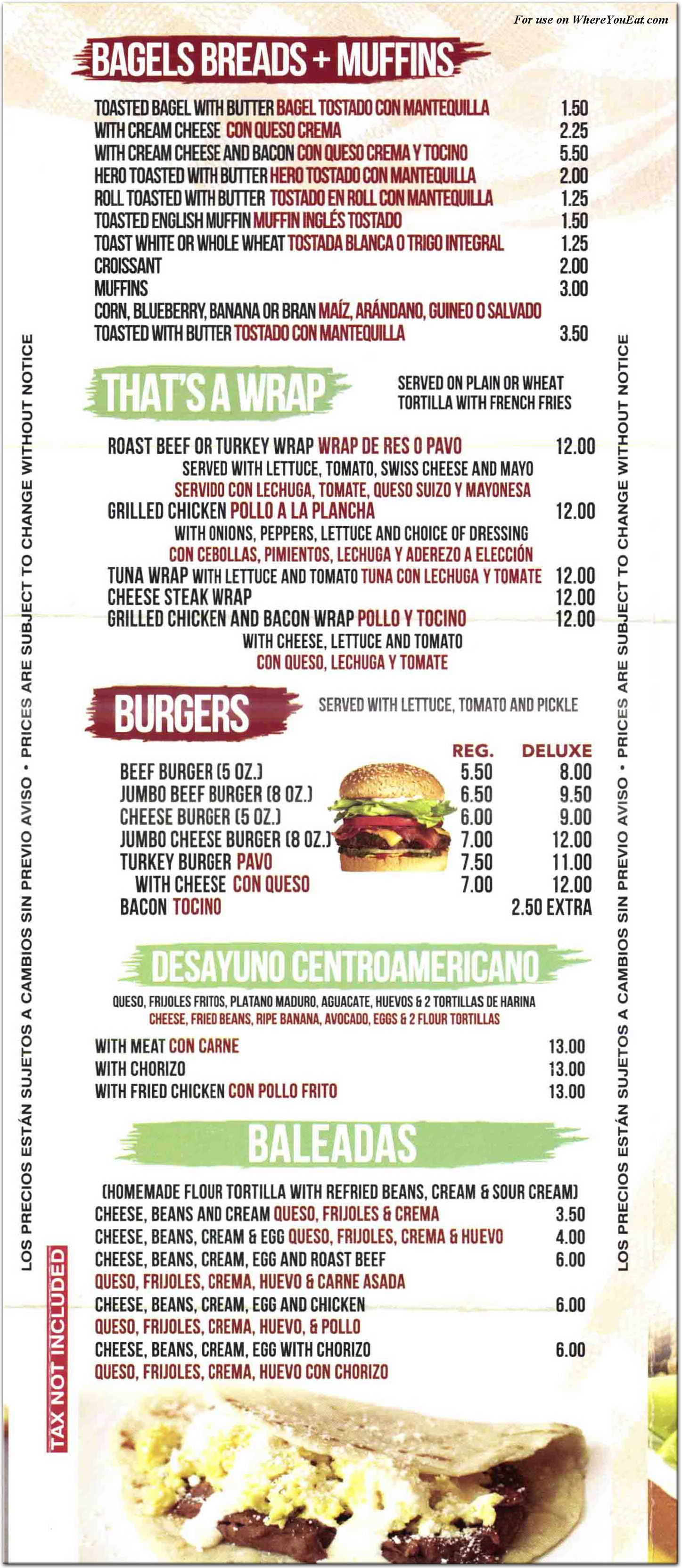 menu image