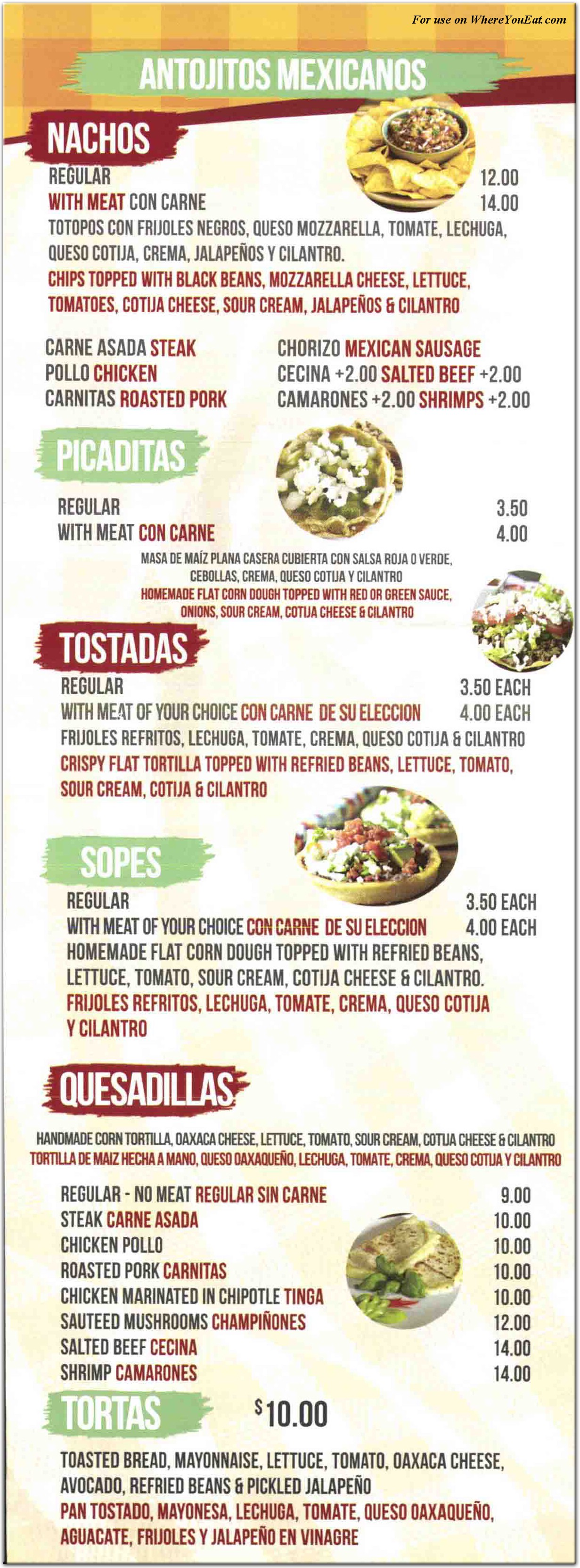 menu image