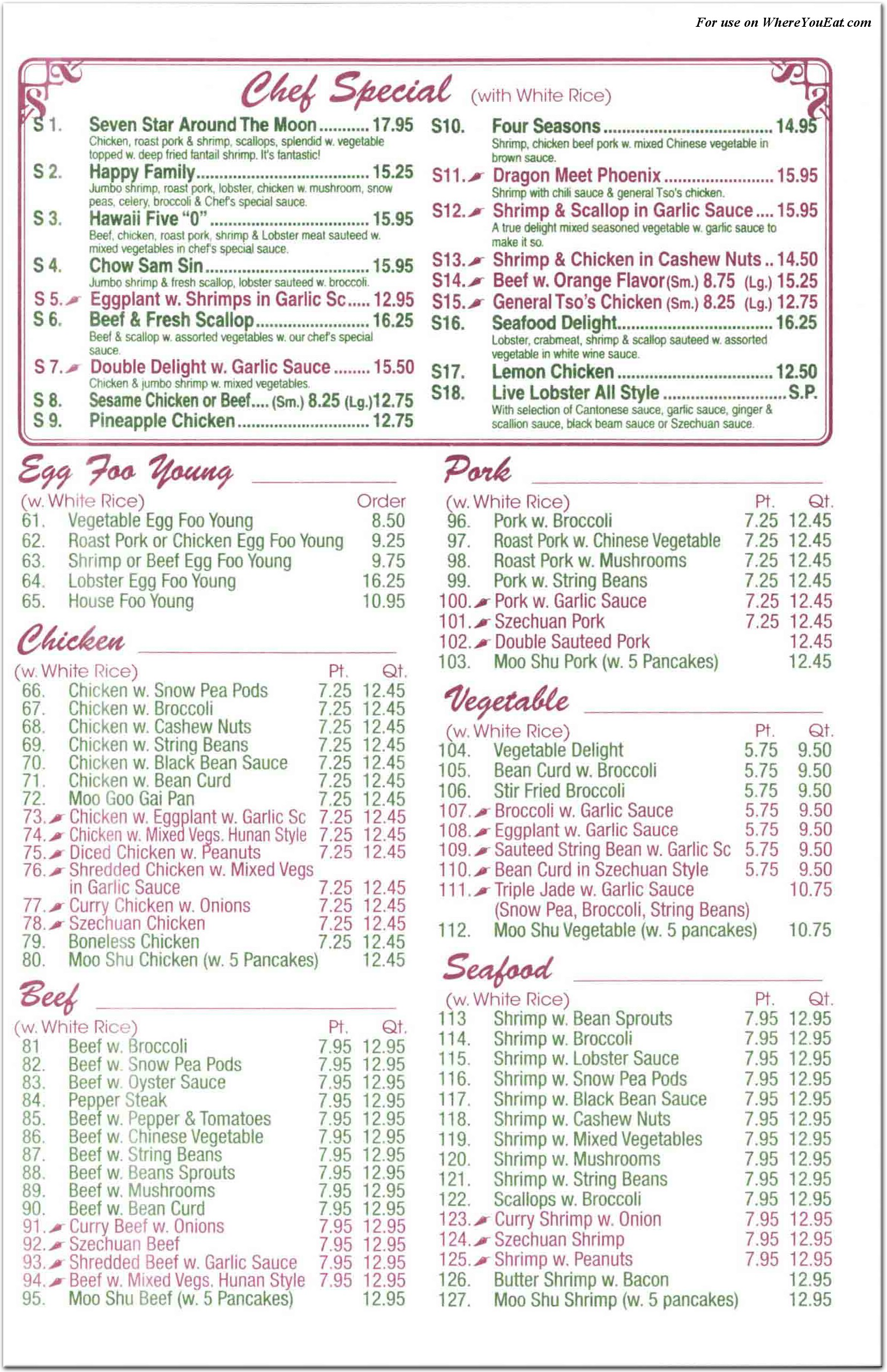 menu image