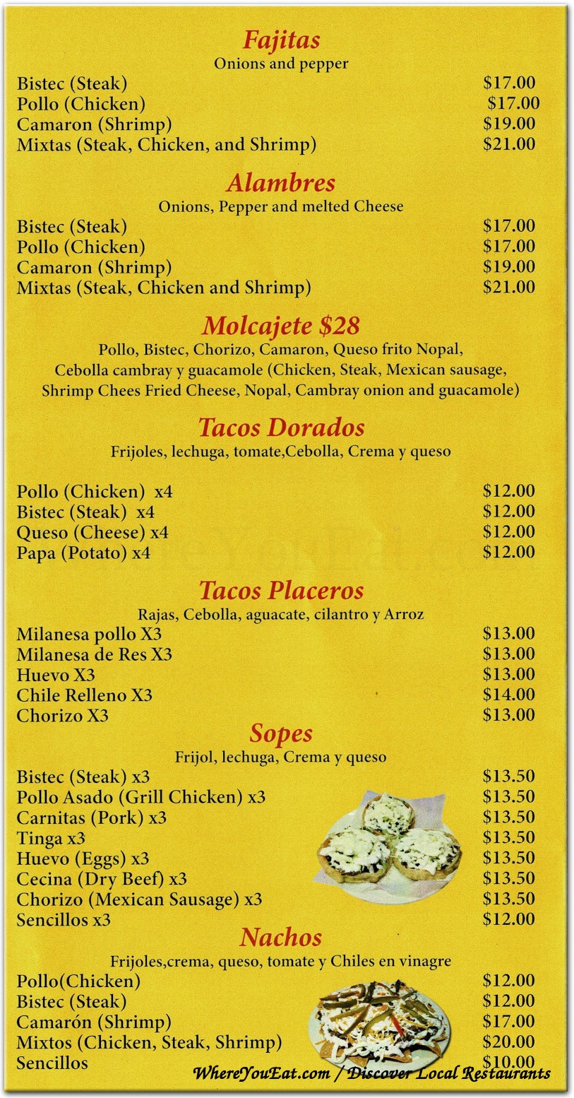 menu image