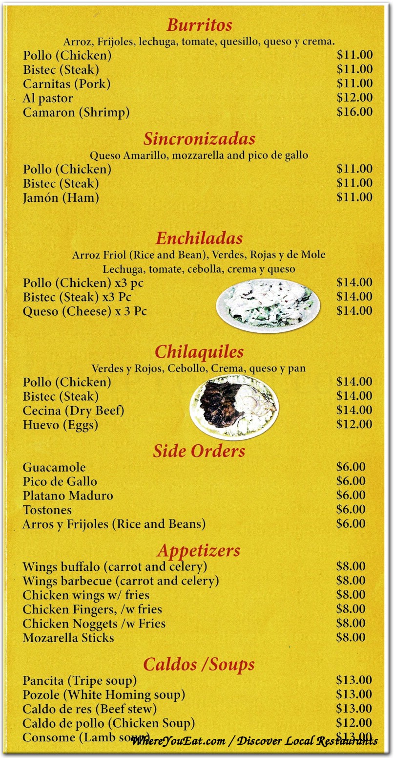 menu image