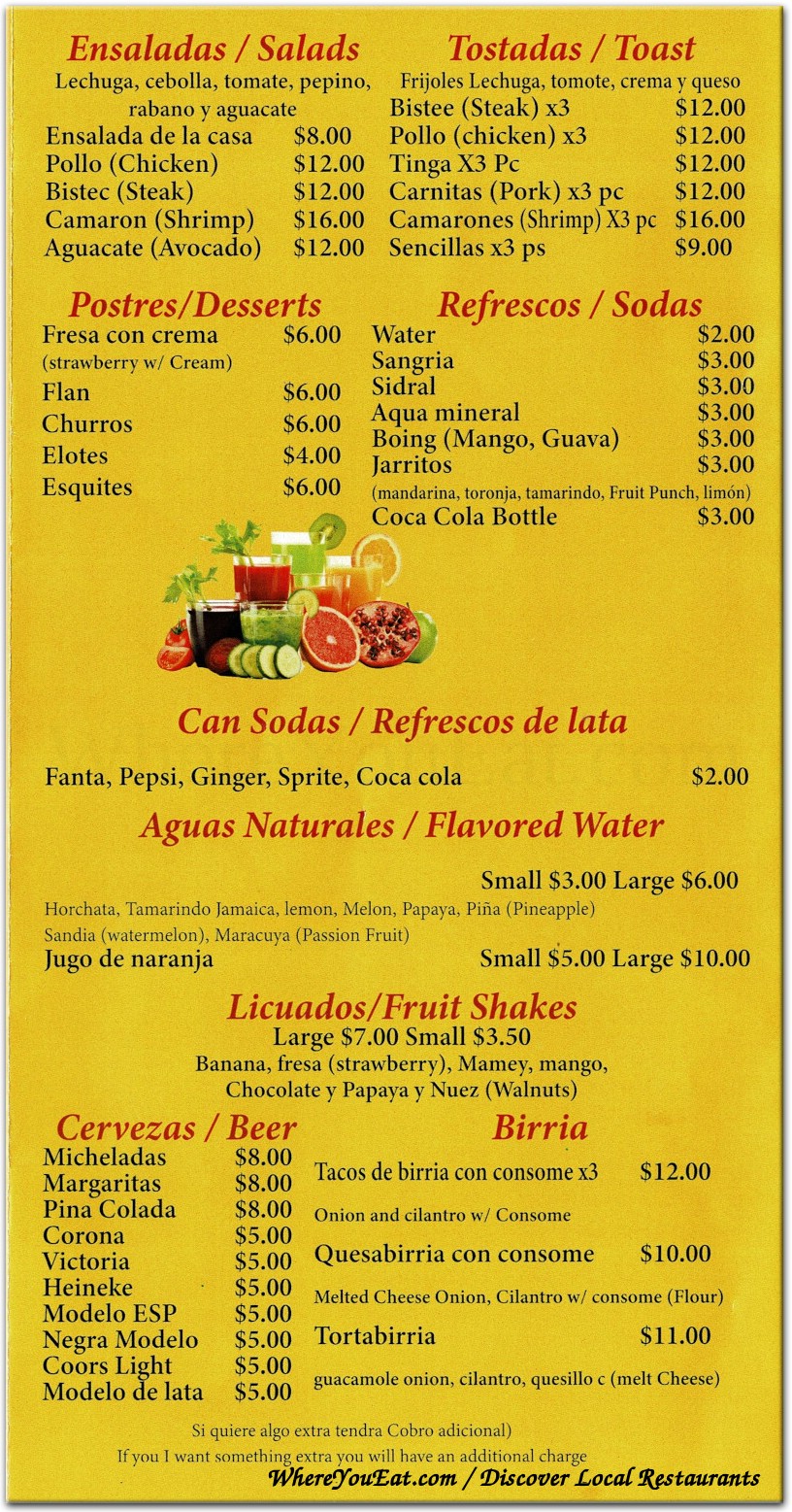 menu image