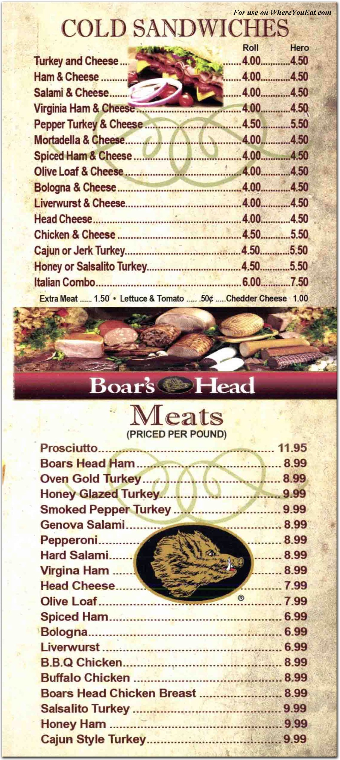 menu image