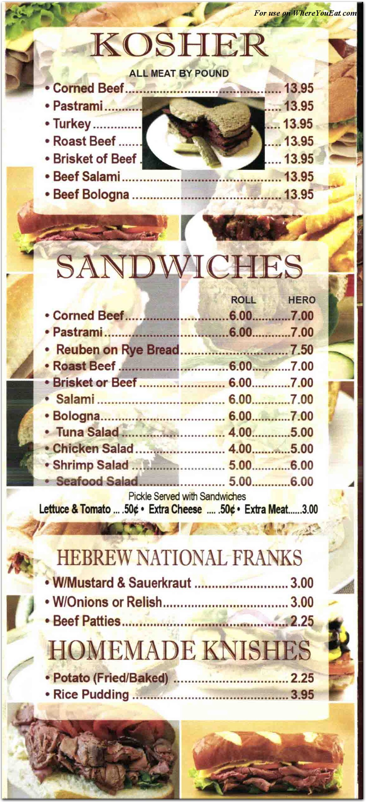 menu image