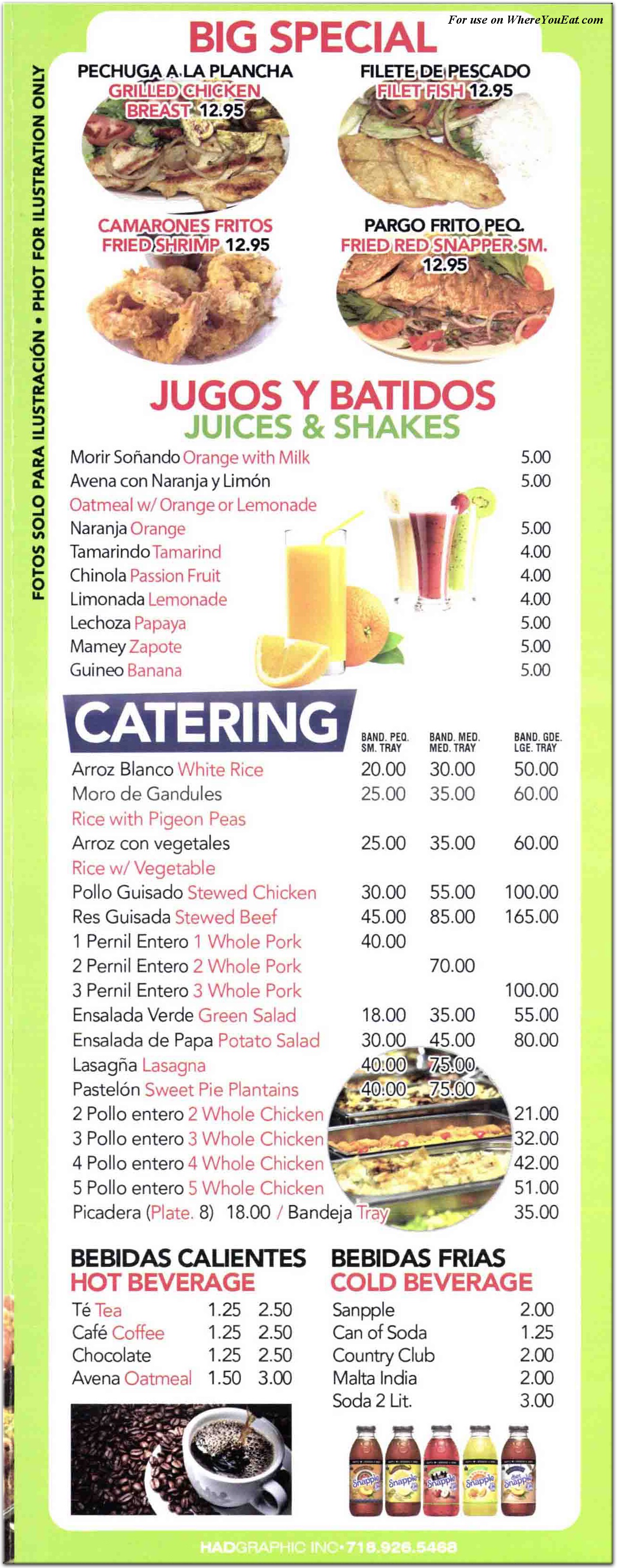 menu image