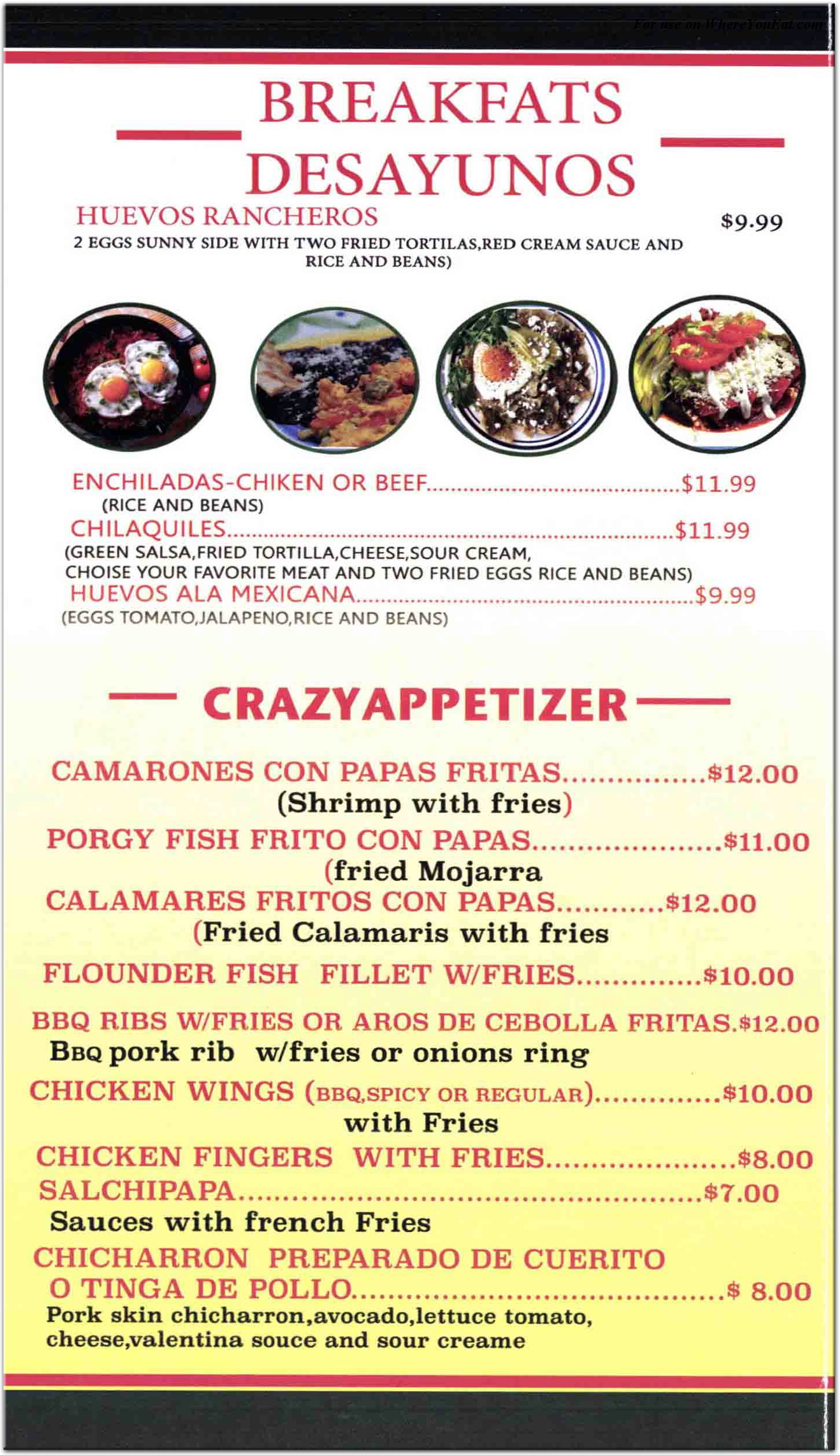 menu image